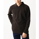 ブラウン | ショールカラーカットソー / モールケーブル | MK MICHEL KLEIN homme