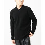 ブラック | ショールカラーカットソー / モールケーブル | MK MICHEL KLEIN homme