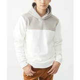 ホワイト | プルオーバーパーカー/マイクロベロア | MK MICHEL KLEIN homme