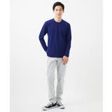 【大きいサイズあり】クルーネック長袖カットソー/フクレストライプ | MK MICHEL KLEIN homme | 詳細画像12