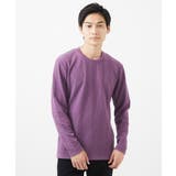【大きいサイズあり】クルーネック長袖カットソー/フクレストライプ | MK MICHEL KLEIN homme | 詳細画像3