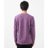【大きいサイズあり】クルーネック長袖カットソー/フクレストライプ | MK MICHEL KLEIN homme | 詳細画像5