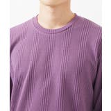 【大きいサイズあり】クルーネック長袖カットソー/フクレストライプ | MK MICHEL KLEIN homme | 詳細画像6