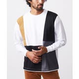 【限定展開】カットソー/リサイクルポンチ斜め切り替え | MK MICHEL KLEIN homme | 詳細画像12