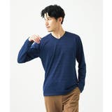 ネイビー | ZIGZAGジャガードカットソー | MK MICHEL KLEIN homme