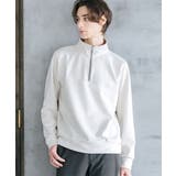 アイボリー(80) | ハーフジップスエード | MK MICHEL KLEIN homme