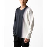 ダークグレー | ストライプグラデーションカットソー | MK MICHEL KLEIN homme
