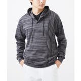 ブラック | 【洗える】 メランジジャージ /スキッパーネックパーカー | MK MICHEL KLEIN homme