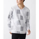 ホワイト(90) | ブロックカットソー | MK MICHEL KLEIN homme