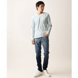 【洗える】Vネックカットソー / 2トーンプレンティング | MK MICHEL KLEIN homme | 詳細画像3