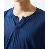 スキッパーネックTシャツ チドリウエーブジャガード | MK MICHEL KLEIN homme | 詳細画像6