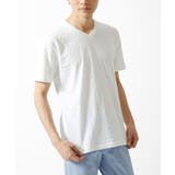 【洗える】へリンボンVネック半袖Tシャツ | MK MICHEL KLEIN homme | 詳細画像12 