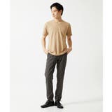 【洗える】へリンボンVネック半袖Tシャツ | MK MICHEL KLEIN homme | 詳細画像9 