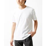 ホワイト | 【洗える】へリンボン クルーネックTシャツ | MK MICHEL KLEIN homme