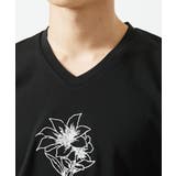 【洗える】フラワー刺繍VネックTシャツ | MK MICHEL KLEIN homme | 詳細画像10
