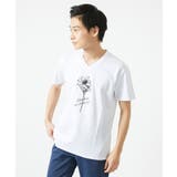 【洗える】フラワー刺繍VネックTシャツ | MK MICHEL KLEIN homme | 詳細画像2