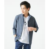 【洗える】フラワー刺繍VネックTシャツ | MK MICHEL KLEIN homme | 詳細画像4