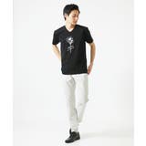 【洗える】フラワー刺繍VネックTシャツ | MK MICHEL KLEIN homme | 詳細画像7