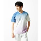 ネイビー | グラデーションカットソー | MK MICHEL KLEIN homme