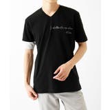 ブラック | 【洗える】アシメトリープリントカットソー | MK MICHEL KLEIN homme