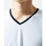 【洗える・サッカー素材】Vネックカットソー | MK MICHEL KLEIN homme | 詳細画像4