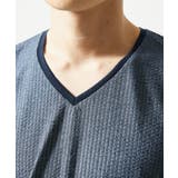 【洗える・サッカー素材】Vネックカットソー | MK MICHEL KLEIN homme | 詳細画像9