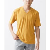 マスタード | 【ON/OFF対応】ランダムストライプカットソー | MK MICHEL KLEIN homme