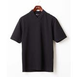 ブラック | ショールカラーカットソー | MK MICHEL KLEIN homme
