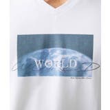 ブルー | 【WFP】WORLDプリントカットソー | MK MICHEL KLEIN homme