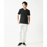 【洗える】3DストライプテレコVネックTシャツ | MK MICHEL KLEIN homme | 詳細画像3