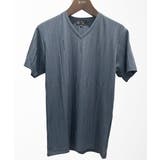 パープル | 【洗える】3DストライプテレコVネックTシャツ | MK MICHEL KLEIN homme