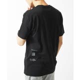 ブラック | 【洗える】 バックサイドプリントTシャツ | MK MICHEL KLEIN homme