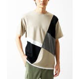 アイボリー | 【接触冷感】COOLタッチブロックTシャツ | MK MICHEL KLEIN homme