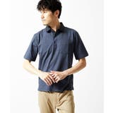 ネイビー | ブラックストライプカラーポロシャツ | MK MICHEL KLEIN homme