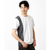 ホワイト | サイドデザイン切替えカットソー | MK MICHEL KLEIN homme