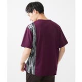 【洗える】Tシャツ/ハケ目柄切り替えリラックスシルエット | MK MICHEL KLEIN homme | 詳細画像10