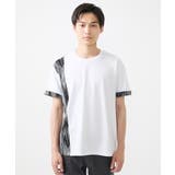 【洗える】Tシャツ/ハケ目柄切り替えリラックスシルエット | MK MICHEL KLEIN homme | 詳細画像12