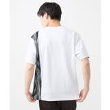 【洗える】Tシャツ/ハケ目柄切り替えリラックスシルエット | MK MICHEL KLEIN homme | 詳細画像13