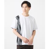 【洗える】Tシャツ/ハケ目柄切り替えリラックスシルエット | MK MICHEL KLEIN homme | 詳細画像16