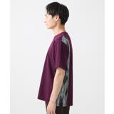 【洗える】Tシャツ/ハケ目柄切り替えリラックスシルエット | MK MICHEL KLEIN homme | 詳細画像3