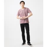 【ON/OFF対応】Vネック半袖Tシャツ/ストームジャガード | MK MICHEL KLEIN homme | 詳細画像10
