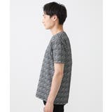 【ON/OFF対応】Vネック半袖Tシャツ/ストームジャガード | MK MICHEL KLEIN homme | 詳細画像3