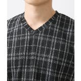 【大きいサイズあり】Vネックカットソー/ツイーディーチェック | MK MICHEL KLEIN homme | 詳細画像17