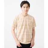【大きいサイズあり】Vネックカットソー/ツイーディーチェック | MK MICHEL KLEIN homme | 詳細画像2