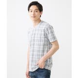 【大きいサイズあり】Vネックカットソー/ツイーディーチェック | MK MICHEL KLEIN homme | 詳細画像6