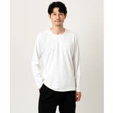 【洗える】ストライプテレコクルーネックカットソー | MK MICHEL KLEIN homme | 詳細画像1