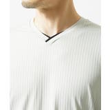 【接触冷感】ブライトシャドーストライプカットソー | MK MICHEL KLEIN homme | 詳細画像15