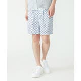 ブルー(55) | サテンショートパンツ | MK MICHEL KLEIN homme