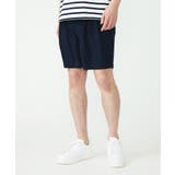 ネイビー(57) | サテンショートパンツ | MK MICHEL KLEIN homme