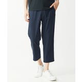 ネイビー | 【大きいサイズあり】クロップドパンツ / ウォッシュドツイル | MK MICHEL KLEIN homme